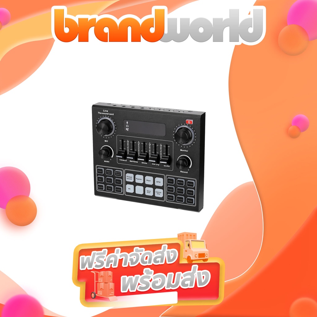 V9 Audio USB Headset Microphone Webcast Live Sound Card 12 Electric Sounds Broadcast for Phone/canno