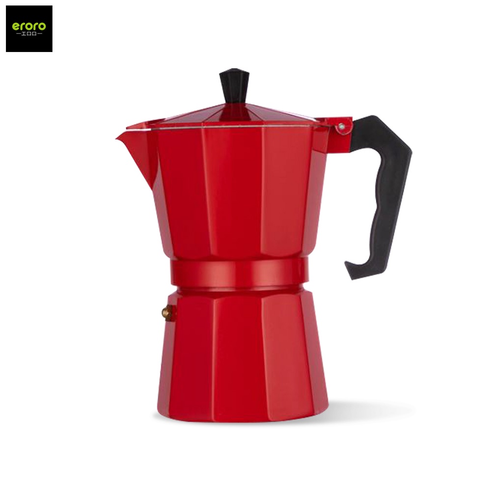 ERORO หม้อต้มกาแฟ แบบแรงดัน สไตล์อิตาเลียน  MOKA POT เครื่องชงกาแฟสด พกพาสะดวก