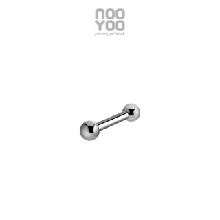 NooYoo ต่างหูสำหรับผิวแพ้ง่าย Titanium Micro Barbell with Ba…