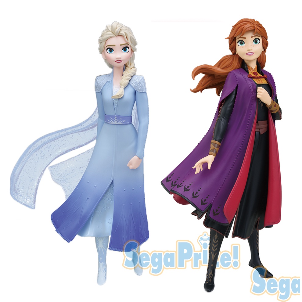 [ฟิกเกอร์แท้] [เซ็ตคู่] Frozen 2 - Elsa / Anna - PM Figure - Sega Disney Prize (SEGA)