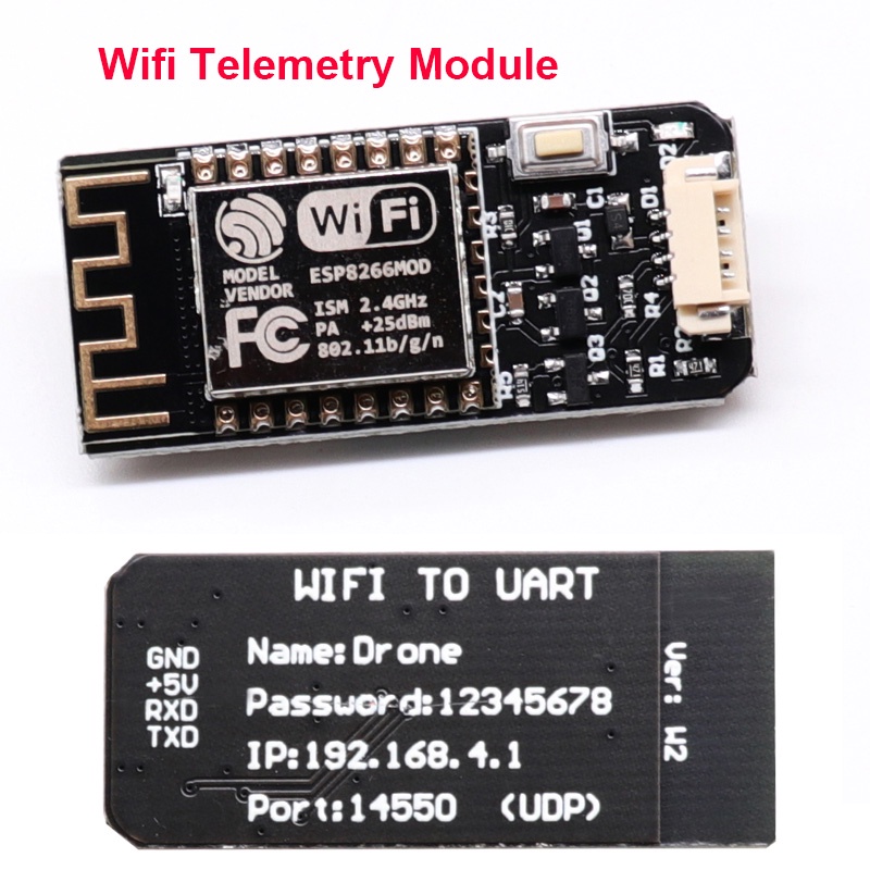 โมดูลวิทยุไร้สาย Wifi พร้อมเสาอากาศ สําหรับโดรน MAVLink2 Pixhawk APM FPV