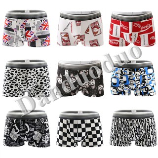 Breathable Mens Boxer Ultra Soft Cartoon Men Boys Underwear Boxer