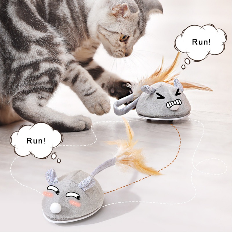 Smart Sensing Mouse Cat Toys Interactive Motion Electronic Toy Cat ...