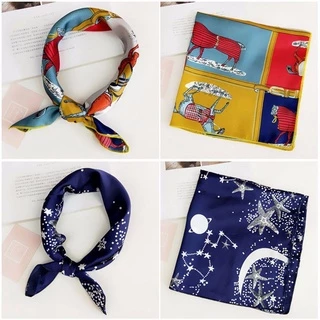 ROYALX Square Scarf Fashion Small Vintage Elegant Head Neck
