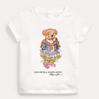 💢พร้อมส่ง💢Ralph Lauren | Madras Bear Cotton Tee .  Baby size : 24 m #เสื้อยืดเด็ก #เสื้อหมี