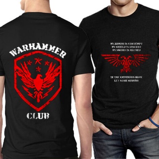 เสื้อยืด พิมพ์ลายโลโก้ Warhammer 40k Eagle Imperial TshIrt 2 ด้าน สีแดง สําหรับผู้ชาย และผู้หญิง