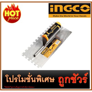 🔥เกรียงหวีฉาบปูน ด้ามพลาสติก I1200 🔥INGCO HPTT28138