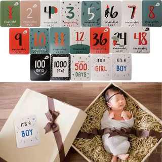 SOME❥Memory Baby Pregnant Women Monthly Photograph Sticker Fun Milestone Cards