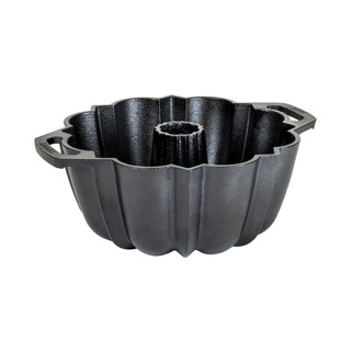 Lodge Cast Iron Fluted Cake Pan ถาดอบเค้กกลมมีร่อง 9.38 Inch. (24cm) LLFCP