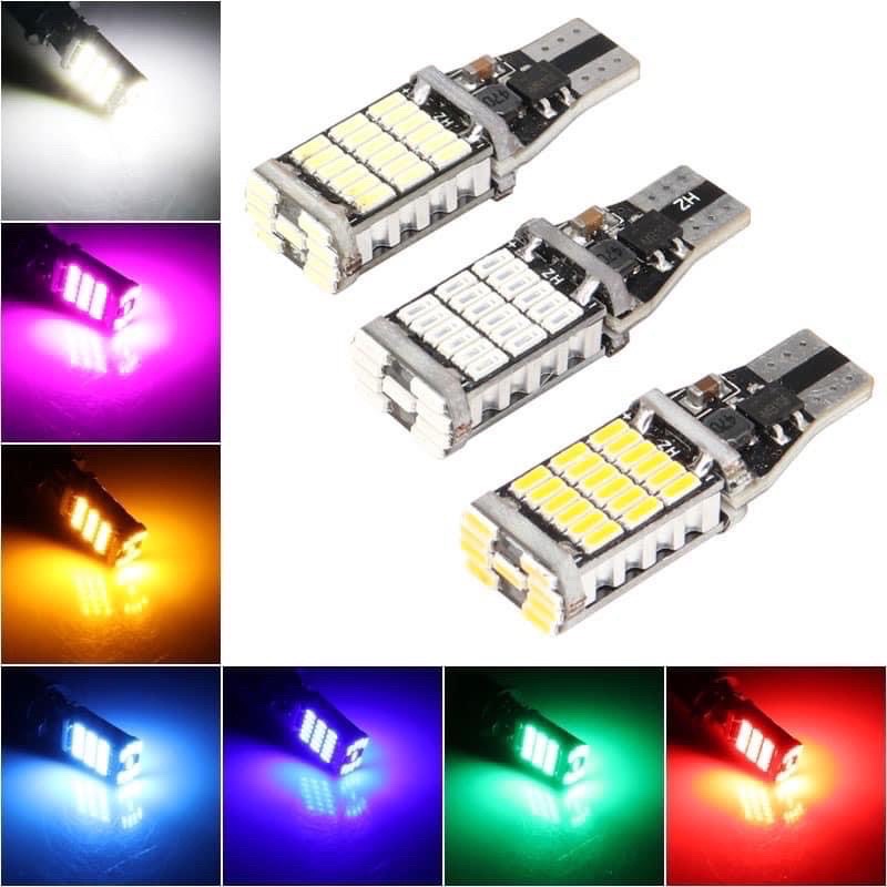 ไฟเลี้ยว LED/ไฟถอยหลัง T15/T10 สําหรับรถยนต์รถจักรยานยนต์ชิป 4014 สว่างมาก - 15w