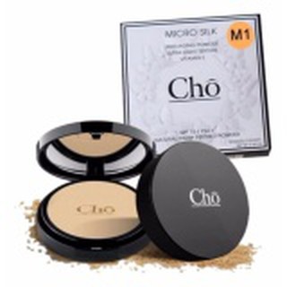 CHO12 แป้งโช (สี M1) แป้งไมโครซิลค์ แป้งพัฟหน้าเด็ก เนื้อใยไหม SPF 15 PA ++ ขนาดบรรจุ 12 กรัม ( 1 ตลับ )