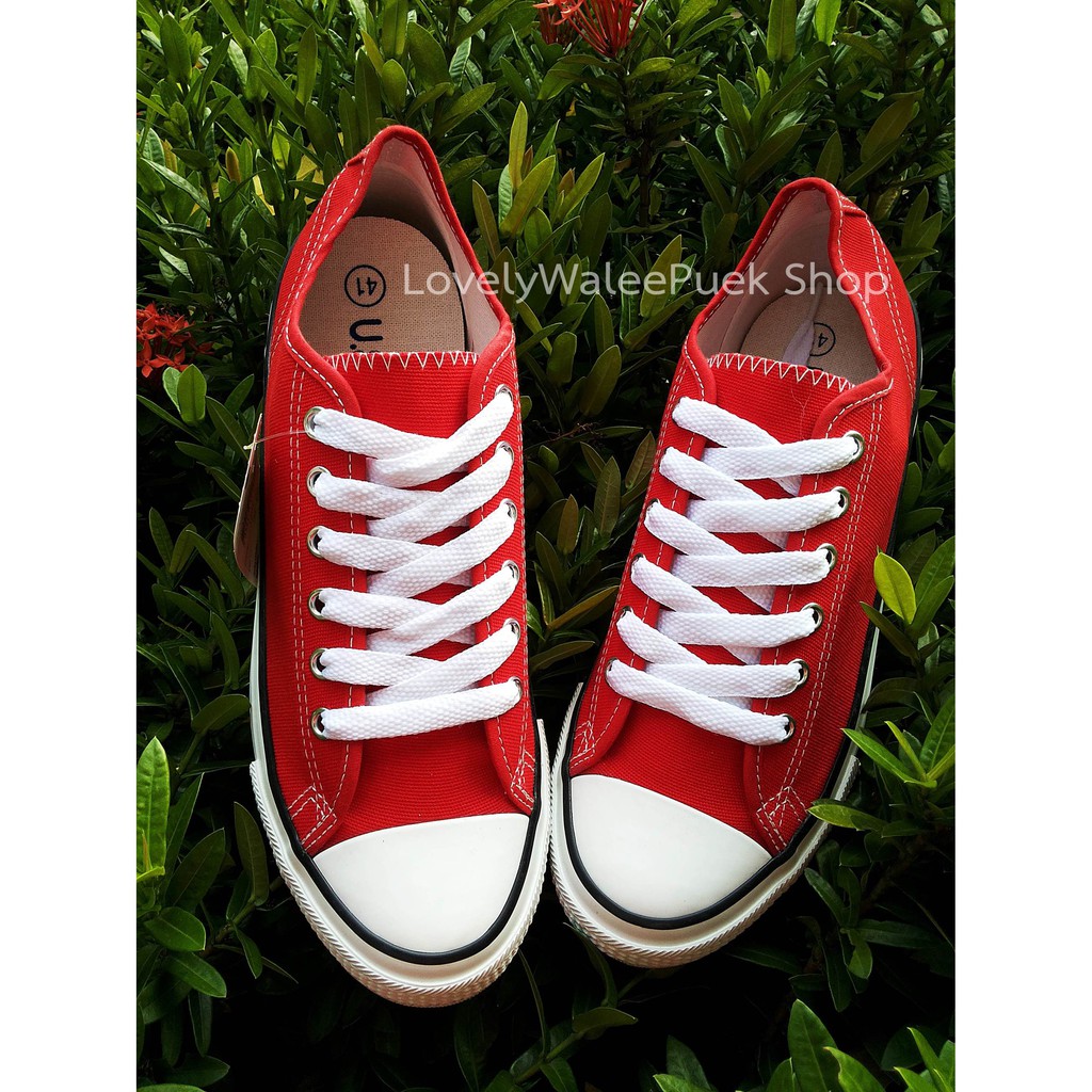 รองเท้าผ้าใบGold City-1207 สีแดงSize 35 - 45ใส่ทนพื้นนุ่ม