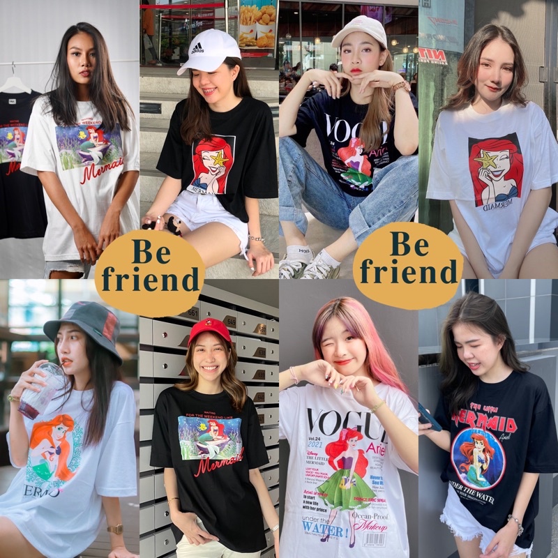 เสื้อยืด oversize "เจ้าหญิงแอเรียล" อก42-44