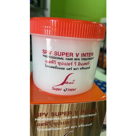 ถูกสุดคุ้ม ทรีทเม้นซุปเปอร์วี Super V Hair SPA Treatment 400 ml. บำรุงผมแห้งเสียจากการทำ เคมี