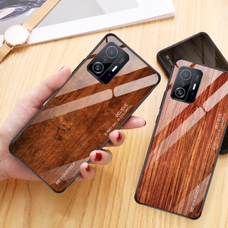 เคสโทรศัพท์มือถือซิลิโคน TPU แบบนิ่ม ลายไม้ สําหรับ Xiaomi Mi 11T Pro Mi11T Xiomi Mi 11 T 11TPro 5G