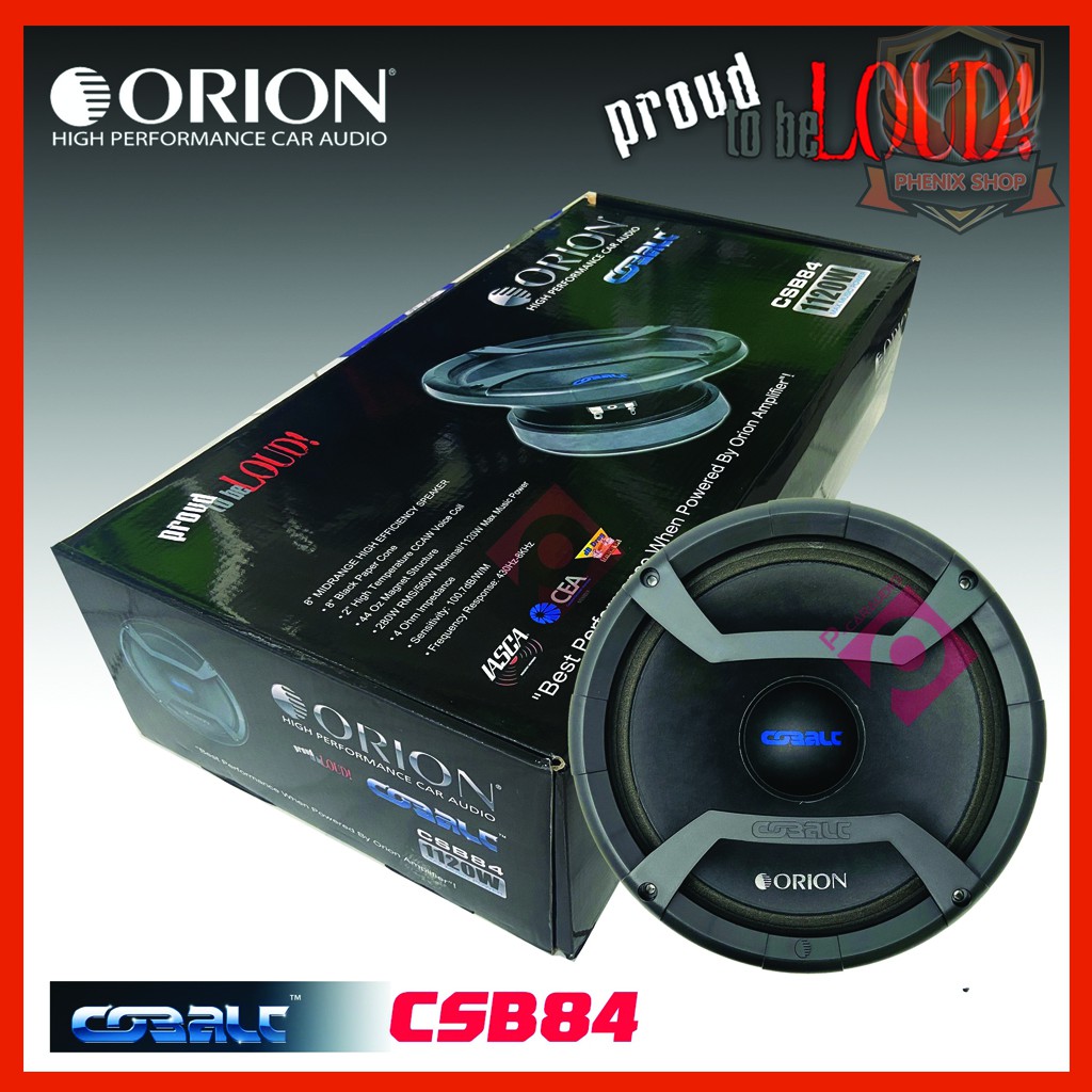 (🔥ต่อคู่ ขายดีสุดตอนนี้🔥)ลำโพงเสียงกลาง 8นิ้ว  Orion รุ่น CSB84 COBALT  กำลังเสียง 1120  วัตต์ ที่ 4โอม