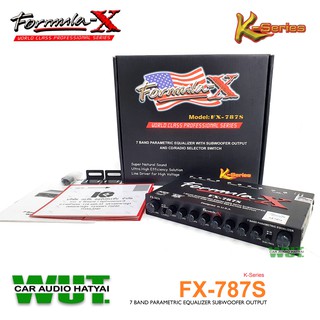 FORMULA-X เครื่องเสียงรถยนต์/ปรีแอมป์ 7แบน/Band ปรีแอมป์ (ซับรวม) FORMULA-X รุ่นFX-787S(ประกันบริษัท กะรัต 1ปี)