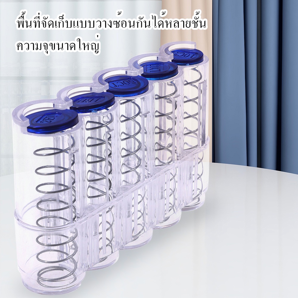 เก็บเหรียญ กล่องใส่เหรียญ กล่องเก็บเหรียญ รูปทรงยูโรอุปกรณ์สําหรับครัวเรือน