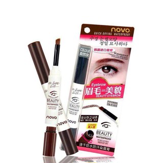 ใหม่ โนโว เจลเขียนคิ้ว เจลคิ้ว กันน้ำ NOVO BEAUTY EYEBROW GEL 3g ฮิต NO 5068