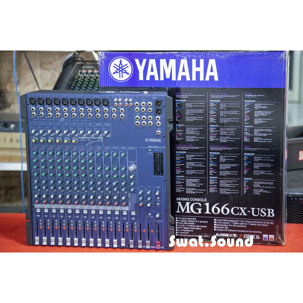 รุ่นนี้เสียงดีมากYAMAHA MG166CX มิกเซอร์ 16 ช่อง มี Effectแท้ หวานๆในตัว พร้อมusb audio interface รุ่นใหม่ล่าสุด
