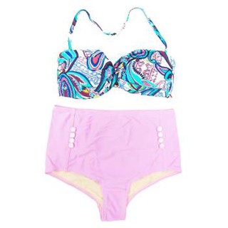 Easy Swim ชุดว่ายน้ำ Two Piece - สีม่วง/น้ำเงิน