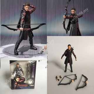 โมเดลฟิกเกอร์ The Avengers SHF Hawkeye Change Face ของเล่นสําหรับเด็ก