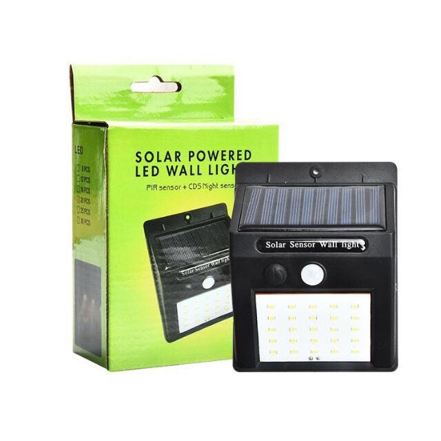 OMUDA_SHOP ไฟติดผนัง 30LED เซ็นเซอร์ ไฟโซล่าเซลล์ พลังงานแสงอาทิตย์(ไฟหรี่)