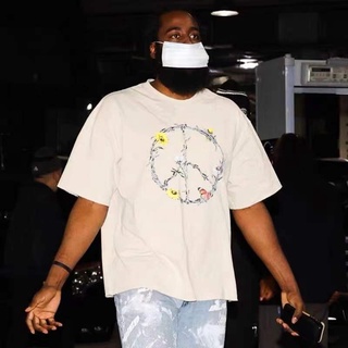 เสื้อยืดแขนสั้น คอกลม พิมพ์ลาย Travis Scott HONR THE GIFT IRON PEACE แฟชั่นฤดูร้อน สําหรับผู้ชาย