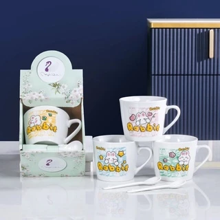 แก้วกาแฟ งานเซรามิค สวยน่ารักหลายลาย เหมาะกับชาวออฟฟิศนักเรียนนักศึกษา ของขวัญ ราคาถูก ขนาด200ml.