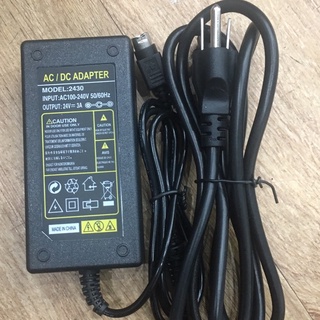 อะแดปเตอร์  24V3A 3pin  AC Power Adapter อะแดปเตอร์ DC ป้องกันความร้อน Power Adapter ทนทานได้มาตรฐาน