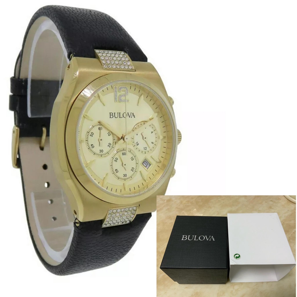 นาฬิกา BULOVA WOMEN'S 97M107 QUARTZ CHRONOGRAPH พร้อมกล่อง (ใหม่)