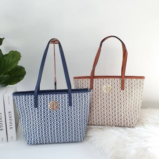 ใครๆก็ต้องหลงรัก TORY BURCH TOTE BAG♡♡ กระเป๋าสะพายทรง Shopping Bag