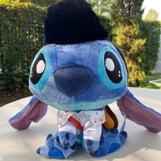 ❗SALE❗ สินค้าใหม่ ตุ๊กตา Cutie Stitch สะพายกีต้าร์หมวกดำ 10 นิ้ว