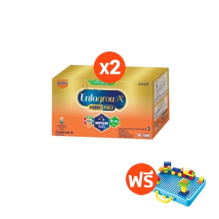 นมผง เอนฟาโกร เอพลัส มายด์โปร ดีเอชเอ พลัส เอ็มเอฟจีเอ็ม โปร3วิท ทู-เอฟแอล สูตร3 รสจืด 4200g x2 ฟรีตัวต่อกับกระดานวาดรูป