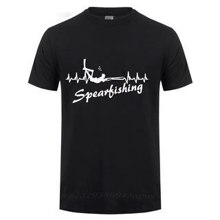 [COD]เสื้อยืดแขนสั้น ผ้าฝ้าย ทรงสลิมฟิต พิมพ์ลาย It In My HeartBeat Spearfishing สําหรับผู้ชาย