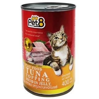 อาหารแมวกระป๋อง Pet8(เพ็ทเอท) 400g 8 รสชาติ