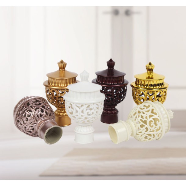 อุปกรณ์ ตกแต่งบ้าน หัวปลั๊กผ้าม่าน สไตล์วินเทจ 28 มม. 1 ชิ้น ราคาถูก