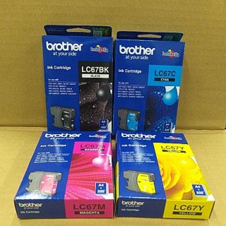 หมึกbrother LC67BK,C,M,Y