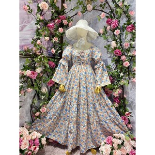 maxi dress floral vintage style