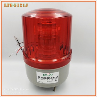 MODEL: 5121J WARNING LIGHT ไฟหมุน/กระพริบ/ติดตลอด LED 5นิ้ว รุ่นมีเสียงไซเรน รวมโวลท์ DC12/24V,AC110/220V สีแดง สีเหลือง