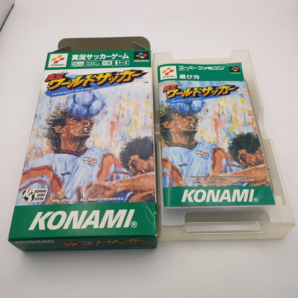 NINTENDO PERFECT ELEVEN GAME CARTRIDGE BOX FOR SUPER FAMICOM เกมส์ฟุตบอล