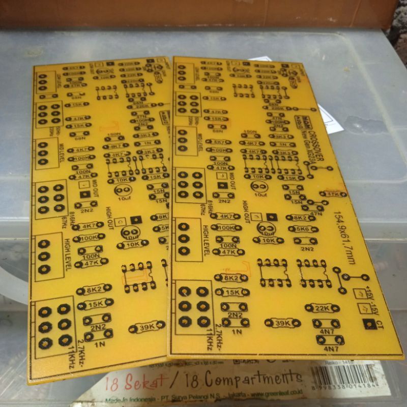 Pcb CROSOVER 3 WAY LOW MID HIGH