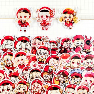 60Pcs/Set ❤ Genshin Impact . Klee Q-1 Mini Diary Manual สติ๊กเกอร์ ❤ DIY Fashion Scrapbooks Album Decor Decals สติ๊กเกอร์（Size: 2~3cm）