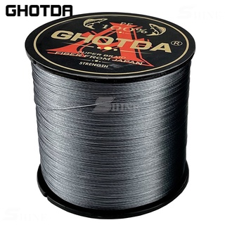 ตกปลา ghotda 300เมตรสายการประมงถัก12 S trand PE สายถักเปีย M ultifilament สายการประมง25 30 39 50 65 77 92 120 135