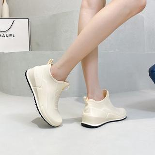 สุภาพสตรีรองเท้าบูทกันฝน Low-Top แฟชั่นฤดูร้อนสวมใส่ด้านนอกรองเท้ากันน้ํา Anti-Slip Rain Boot