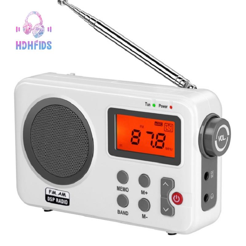 Antenna Digital Radio AM FM Portable Radio with Lcd Display Alarm Clock