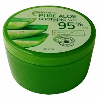 เจลว่านหางจระเข้ สูตรเย็น ลดการอักเสบของผิวจากแสงแดด รักษาสิวอักเสบ  Deoproce Pure Aloe Soothing Gel 95% รุ่น MSK-AL2557