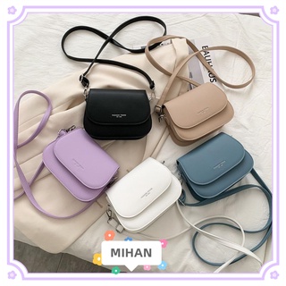 Mihan ใหม่ กระเป๋าสะพายไหล่ หนัง PU เมสเซนเจอร์ เหมาะกับการพกพาเดินทาง