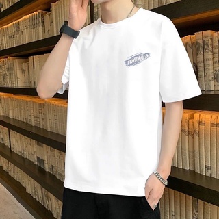 เสื้อยืดแขนห้าส่วน ทรงหลวม เข้ากับทุกการแต่งกาย แฟชั่นฤดูร้อน สไตล์สตรีท สําหรับผู้ชาย ไซซ์ M - 5XL