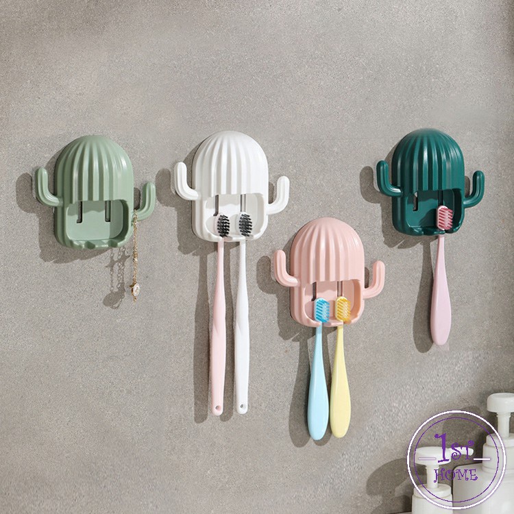 ที่ใส่แปรงสีฟัน ชั้นวางของในห้องน้ำทรงน้องบอง  ที่วางแปรงสีฟันติดผนัง Toothbrush holde - รูปที่ 2